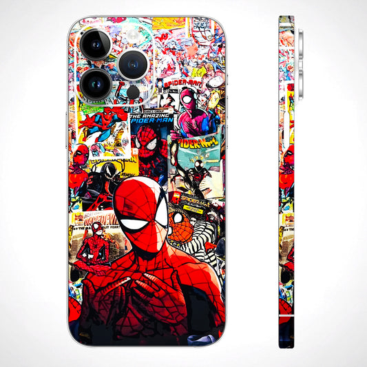 Spiderman Comics 3D Textured Phone Skin