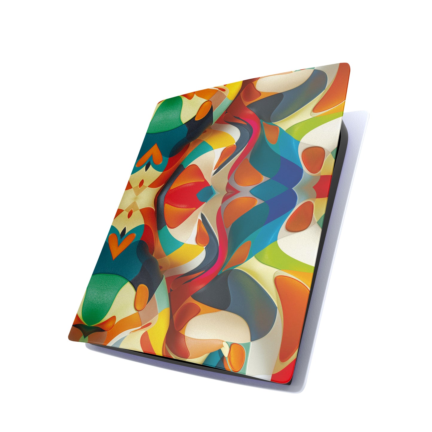 Blue And Orange Paint Design Play Station 5 Matte Finish Skin