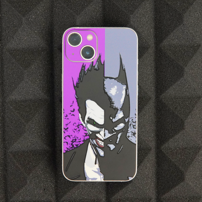 Batman & Joker 3D Textured Phone Skin