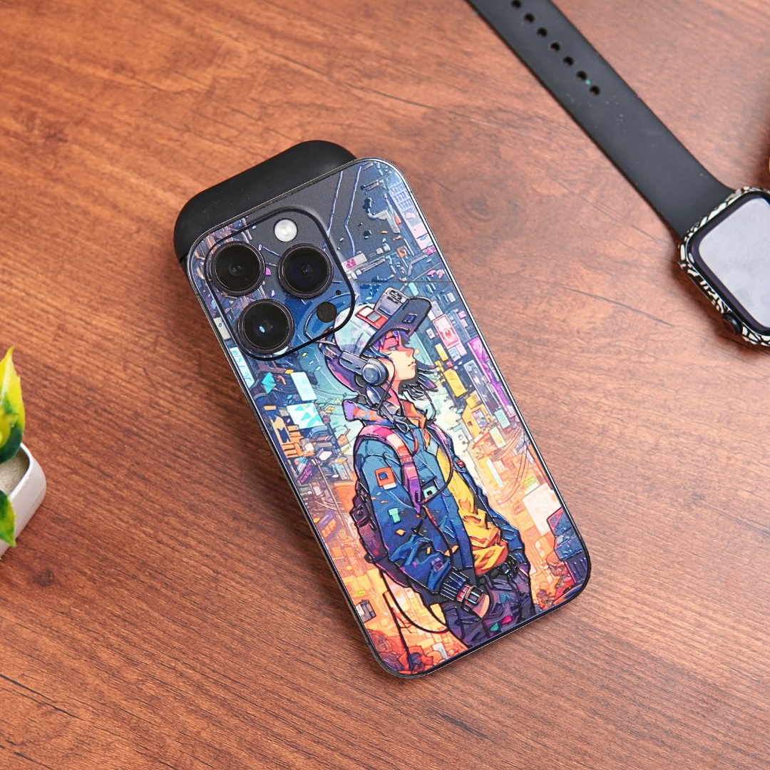 Street Anime Guy 3D Textured Phone Skin