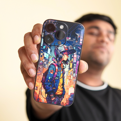 Street Anime Guy 3D Textured Phone Skin