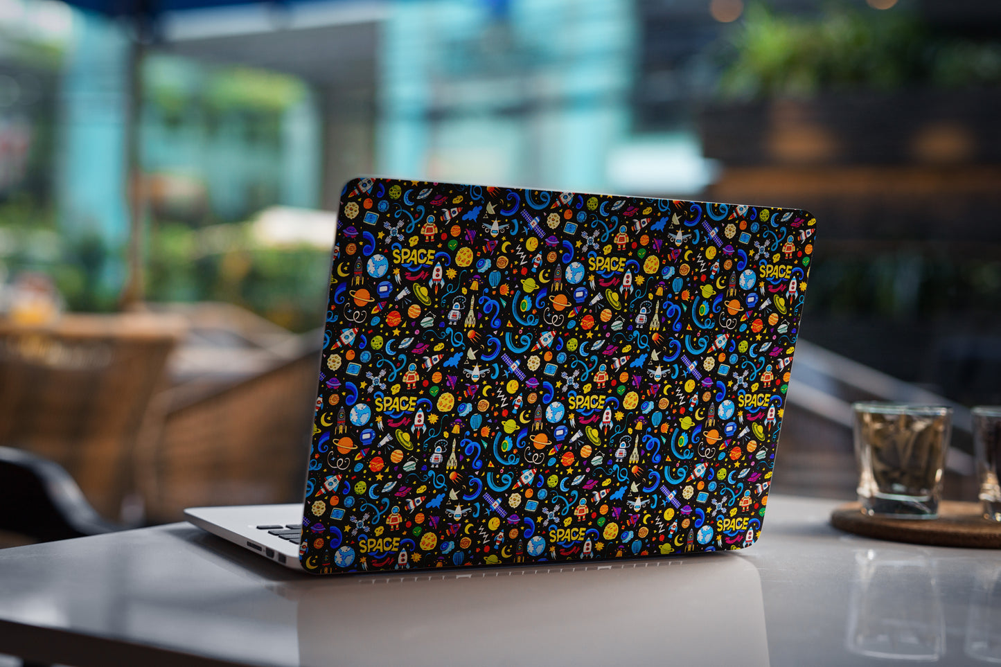 Space Doodles 3D Textured Laptop Skin