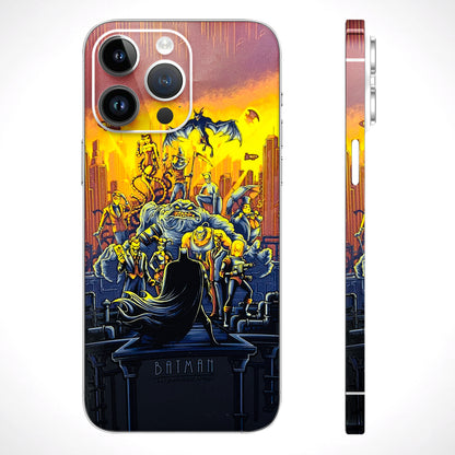 Batman vs Monsters 3D Textured Phone Skin