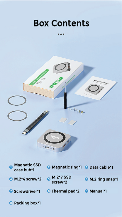 Magneto Pro Type-C Multi-Functional Hub With M.2 NVME Support