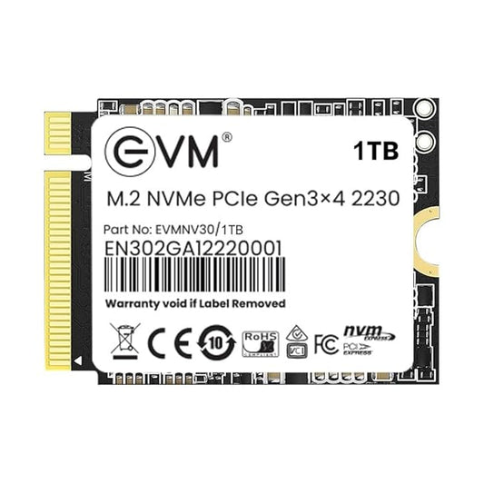 EVM 1TB M.2 NVMe (2230) Internal SSD - PCIe Gen 3x4 - Compatible With Magneto X & Pro - 5 Years Warranty