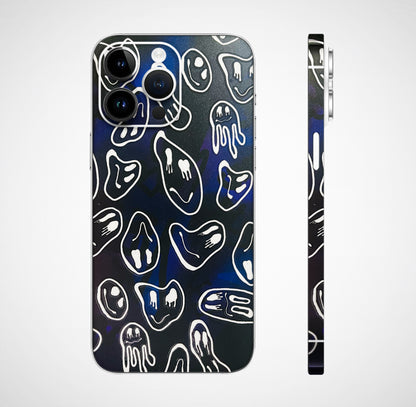 Distorted Smileys 3D Embossed Phone Skin