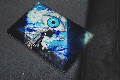 Tranzy Bluish Jujutsu Kaisen Eye  Matte Membrane Laptop Skin