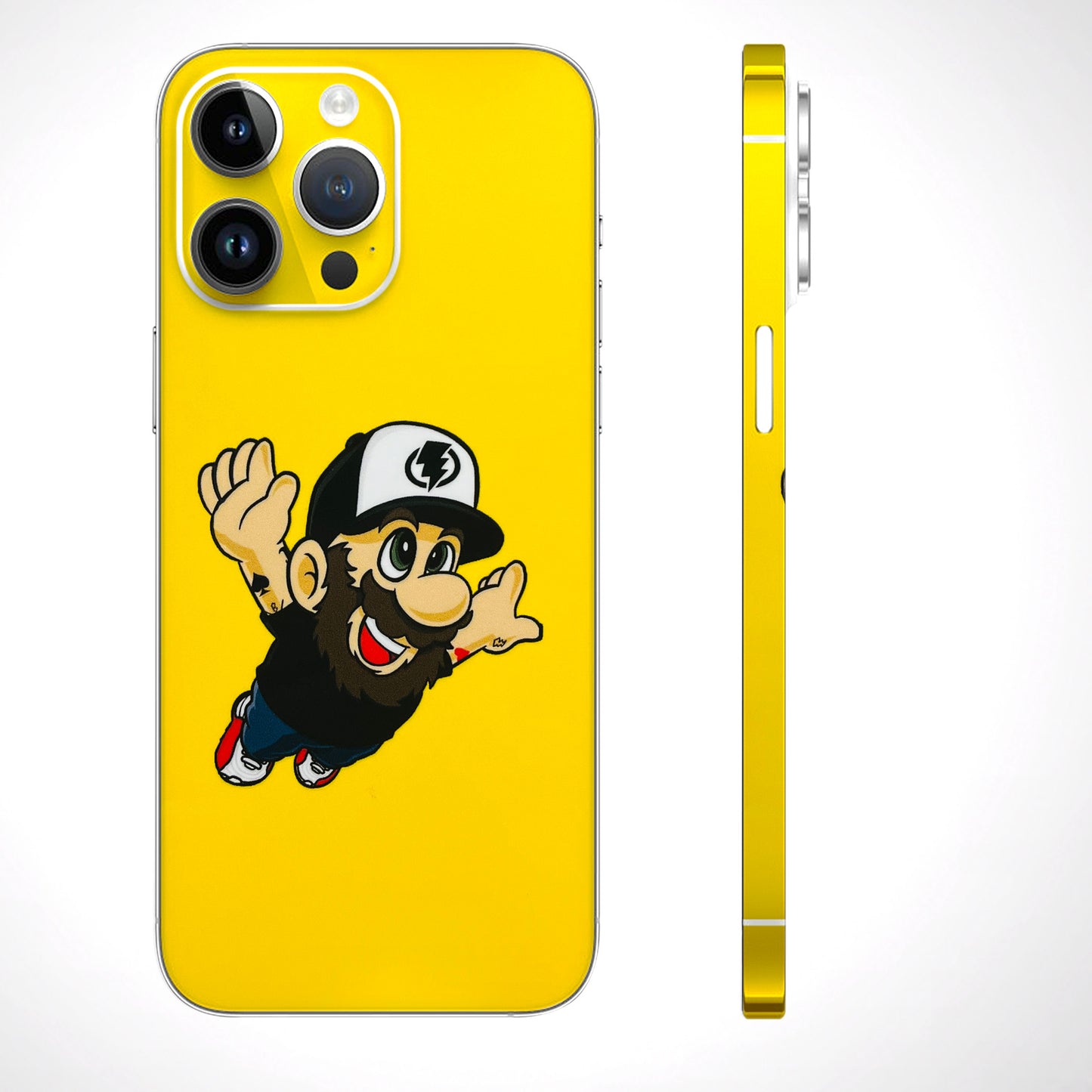 Flying Beardo 3D Textured Phone Skin