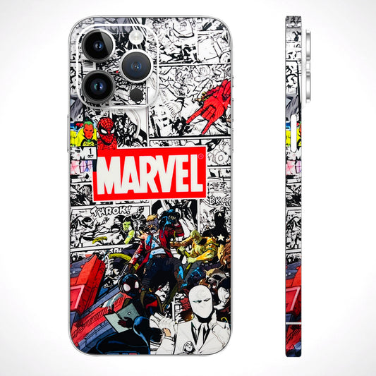 Marvel Colorful Comic 3D Textured Phone Skin