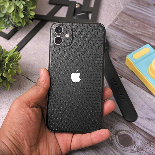 Black honeycomb 3D Textured Phone Skin