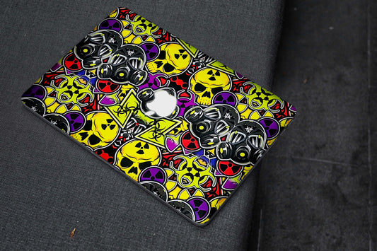 Toxic Mask 3D Textured Laptop Skin