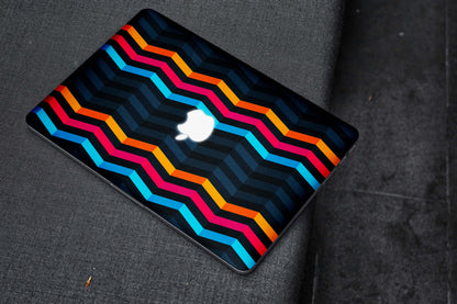 Zig Zag Line Pattern Matte Finish Latest Laptop Skin