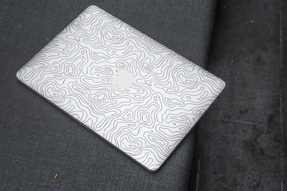 Abstract Line Map Matte Finish Latest Laptop Skin