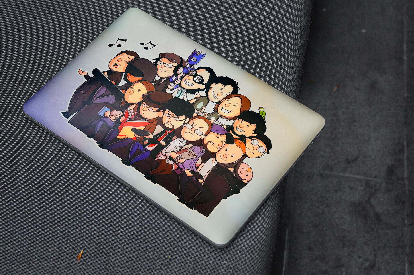 Group Of Funny And Smile Cartoons Matte Finish Latest Laptop Skin