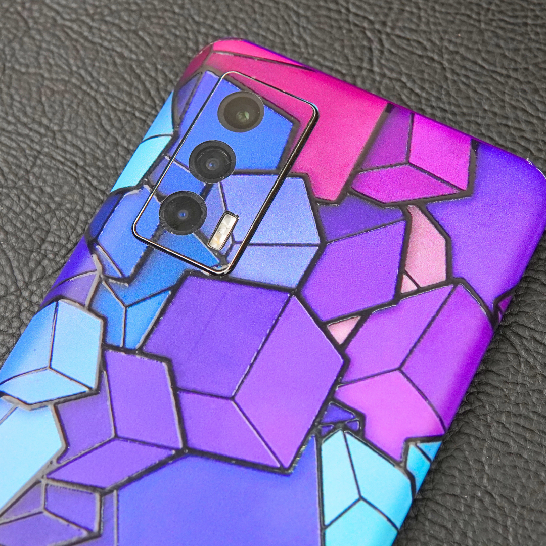 Cube Doodle 3D Textured Phone Skin