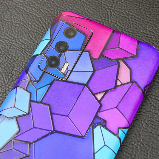 Cube Doodle 3D Textured Phone Skin - Skinly