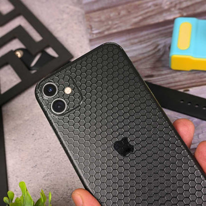 Black honeycomb 3D Textured Phone Skin