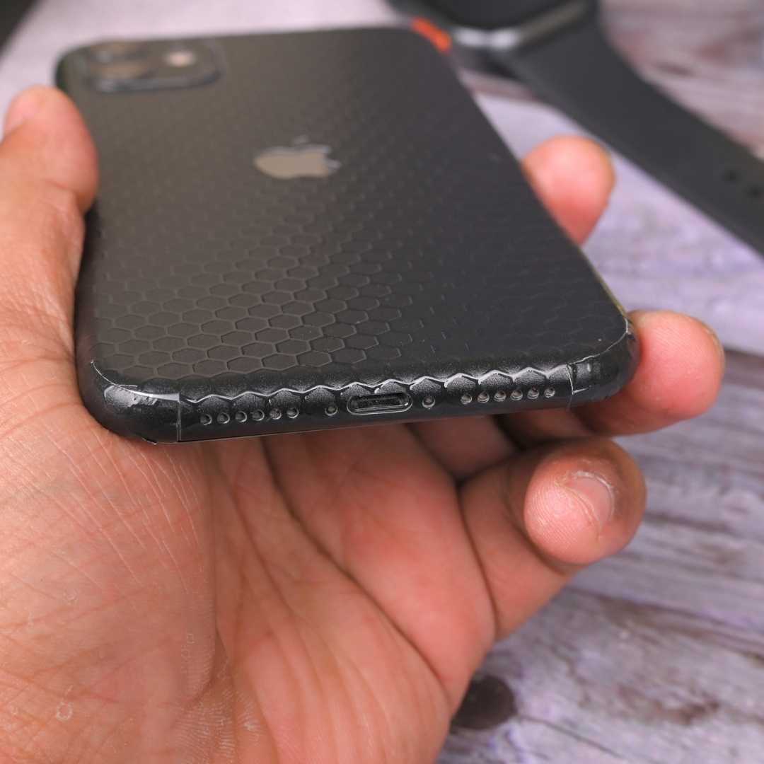 Black honeycomb 3D Textured Phone Skin