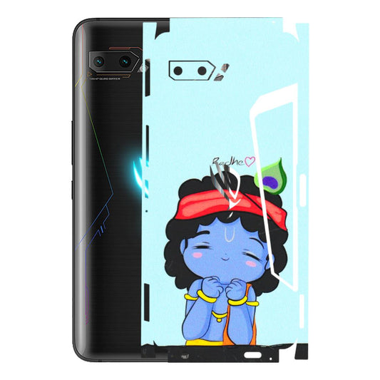 ASUS Phone Skins (All Models) - Radhe Radhe Cute Toon - 3D Embossed Finish (L-05) Asus ROG Phone 2