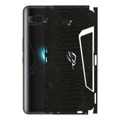 ASUS Phone Skins (All Models) - Snake Leather Black - 3D Embossed Finish (L-107) Asus ROG Phone 2