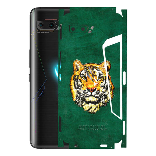 ASUS Phone Skins (All Models) - Leather Feel Tiger - 3D Embossed Finish (L-111) Asus ROG Phone 2