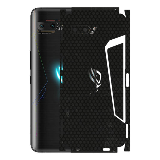 ASUS Phone Skins (All Models) - Black honeycomb - 3D Embossed Finish (L-114) Asus ROG Phone 2