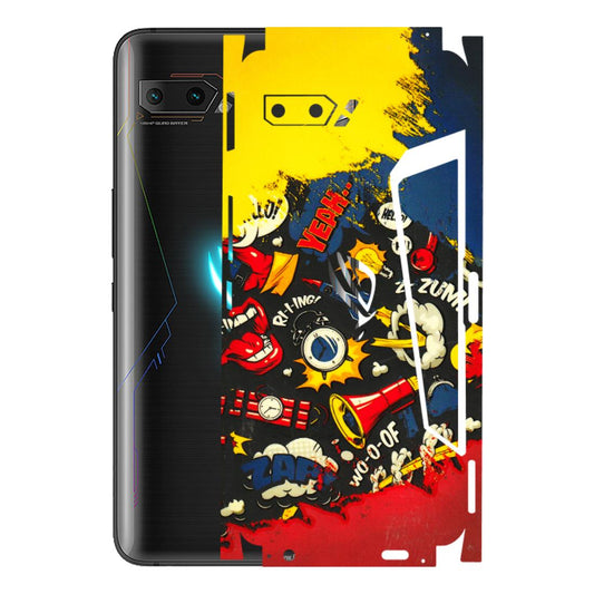 ASUS Phone Skins (All Models) - Pacific Doodle Art - 3D Embossed Finish (L-120) Asus ROG Phone 2