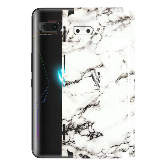 ASUS Phone Skins (All Models) - Black and White Marble Texture - 3D Embossed Finish (L-124) Asus ROG Phone 2