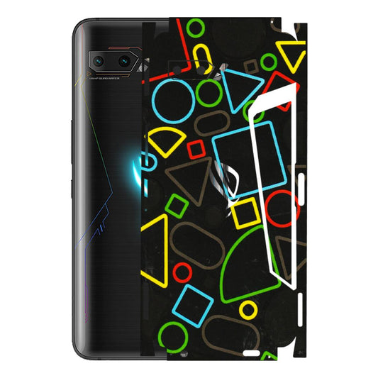 ASUS Phone Skins (All Models) - Black Shapes - 3D Embossed Finish (L-131) Asus ROG Phone 2