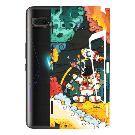 ASUS Phone Skins (All Models) - Astronauts & Spaceship - 3D Embossed Finish (L-145) Asus ROG Phone 2