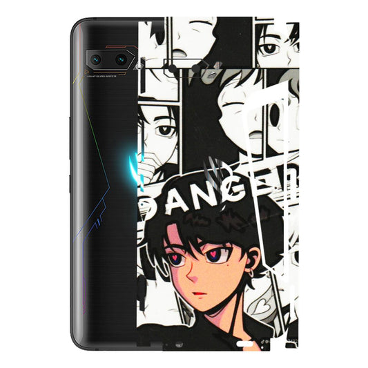 ASUS Phone Skins (All Models) - Danger Anime - 3D Embossed Finish (L-155) Asus ROG Phone 2