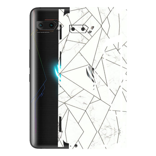 ASUS Phone Skins (All Models) - Luxury White Marble Effect - 3D Embossed Finish (L-168) Asus ROG Phone 2
