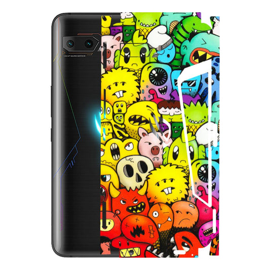 ASUS Phone Skins (All Models) - Angry Funkies - 3D Embossed Finish (L-169) Asus ROG Phone 2