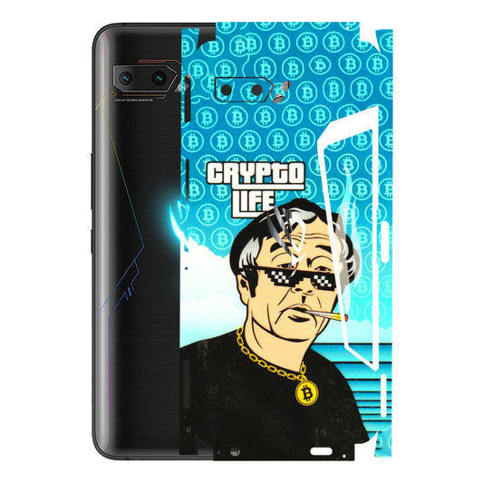 ASUS Phone Skins (All Models) - Crypto Thug Life - 3D Embossed Finish (L-179) Asus ROG Phone 2