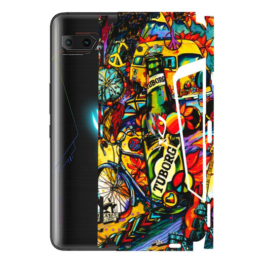 ASUS Phone Skins (All Models) - Cool Beer Bottle - 3D Embossed Finish (L-193) Asus ROG Phone 2