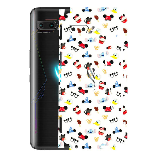 ASUS Phone Skins (All Models) - Minnie Mouse & Donald Doodles s - 3D Embossed Finish (L-194) Asus ROG Phone 2