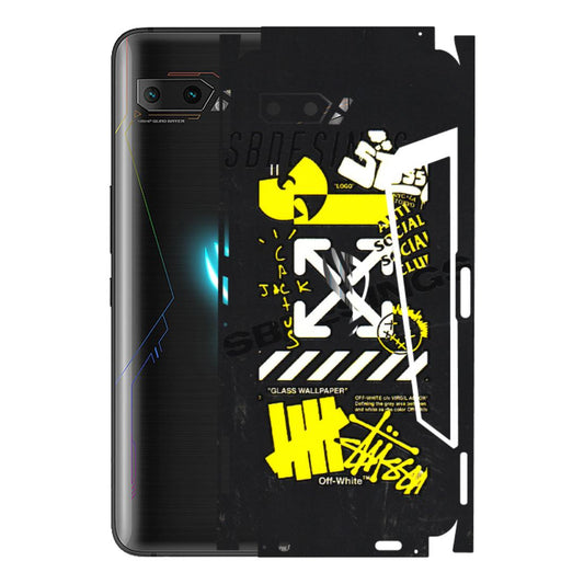 ASUS Phone Skins (All Models) - Anti Social Graffiti - 3D Embossed Finish (L-198) Asus ROG Phone 2
