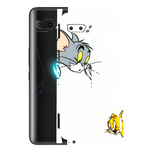 ASUS Phone Skins (All Models) - Cute Tom And Jerry - 3D Embossed Finish (L-220) Asus ROG Phone 2
