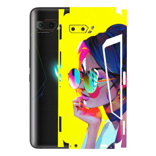 ASUS Phone Skins (All Models) - Bold Stylish Girl - 3D Embossed Finish (L-222) Asus ROG Phone 2