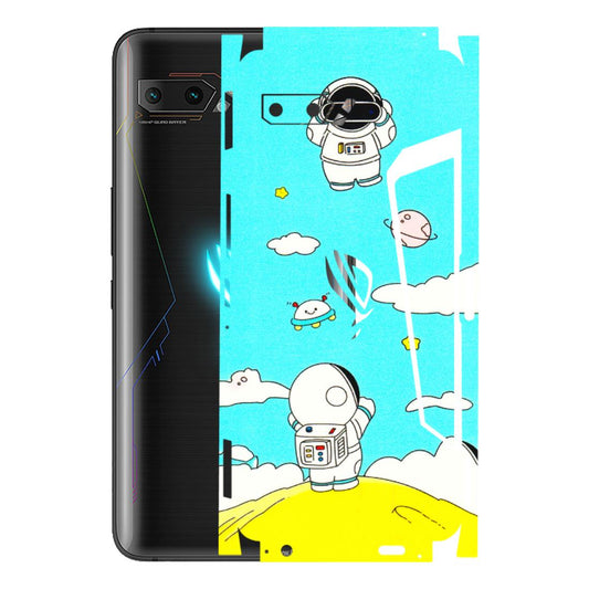 ASUS Phone Skins (All Models) - Blue Skies Astro Float - 3D Embossed Finish (L-230) Asus ROG Phone 2