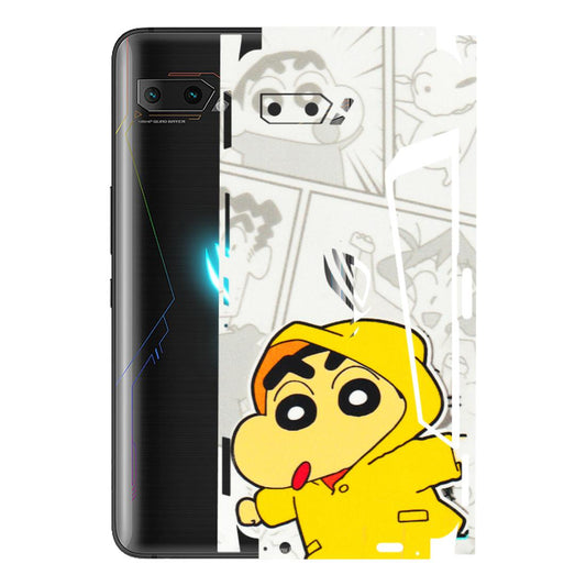 ASUS Phone Skins (All Models) - Yellow Shinchan Comic - 3D Embossed Finish (L-246) Asus ROG Phone 2