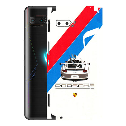 ASUS Phone Skins (All Models) - Porche Car Sober Logo - 3D Embossed Finish (L-248) Asus ROG Phone 2