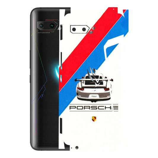 ASUS Phone Skins (All Models) - Porche Car Sober Logo - 3D Embossed Finish (L-248) Asus ROG Phone 2