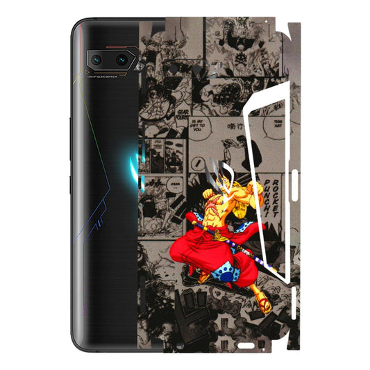 ASUS Phone Skins (All Models) - One Piece Rocket Punch Manga - 3D Embossed Finish (L-25) Asus ROG Phone 2