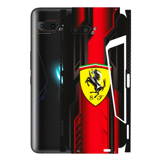 ASUS Phone Skins (All Models) - Black Ferrari Logo - 3D Embossed Finish (L-253) Asus ROG Phone 2