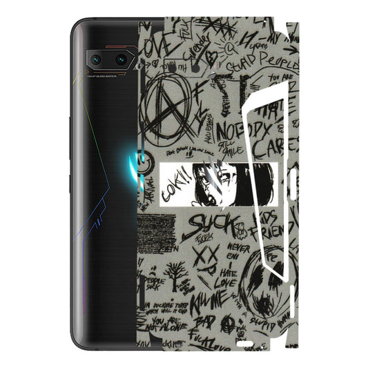 ASUS Phone Skins (All Models) - Never Have Love Anime - 3D Embossed Finish (L-260) Asus ROG Phone 2