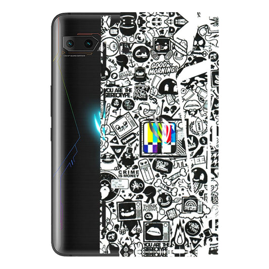 ASUS Phone Skins (All Models) - Doodles Positive Art - 3D Embossed Finish (L-263) Asus ROG Phone 2