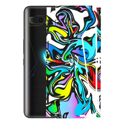 ASUS Phone Skins (All Models) - Abstract Colour Paints - 3D Embossed Finish (L-271) Asus ROG Phone 2