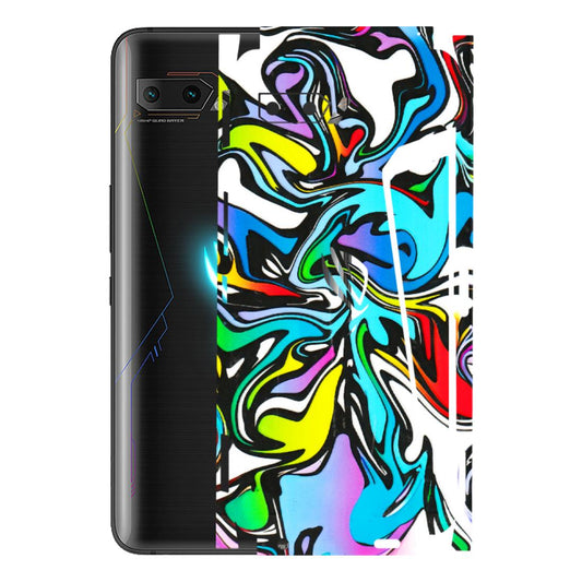 ASUS Phone Skins (All Models) - Abstract Colour Paints - 3D Embossed Finish (L-271) Asus ROG Phone 2