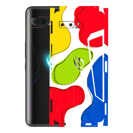 ASUS Phone Skins (All Models) - RGB Colour Paint - 3D Embossed Finish (L-284) Asus ROG Phone 2